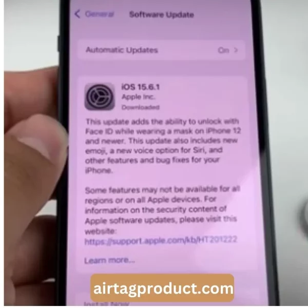 Software updates for airtag